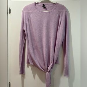 Worth Lilac Knotted Blouse Wool L